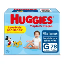 Fralda Huggies Tripla Proteção Sem Gênero - G