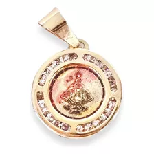 Medalla Virgen San Juan D Lagos Bgs Rd Laser 1.3 Cm Oro 10k