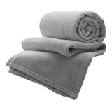 Cobertor Corttex Celta 2 Corpos Com Design Liso/cinza De 2.2m X 1.8m
