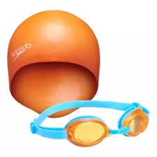 Set De Lente Natación Speedo Jet Junior Orange/blue