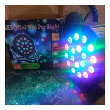 Luz Led Protón 18 Luces Dj Audiorítmico Dmx Mini Flat