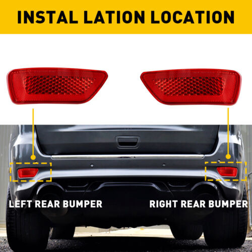 For Dodge Journey Jeep Compass 11-18 Rear Bumper Reflect Aab Foto 6