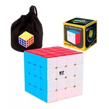 Cubo Rubik 4x4 Qiyi Qiyuan 4x4x4 Stickerless + Estuche