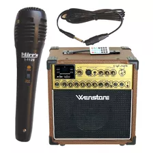 Combo Karaoke Microfono + Ampli A25c 25w + Cable 