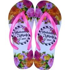 30 Chinelo Personalizado 15 Anos Debutante Embalagem Brindes