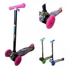 Scooter Monopatin 4 Ruedas Led Niños Y Niñas Tecnotiendar&r 