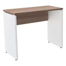 Mesa Secretaria 120x60x75 Pé Painel P25 Branco Pandin