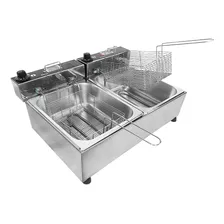 Fritadeira Industrial Elétrica Ipe Cozinhas Master 10l Slim Cor Prateado 220v