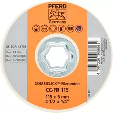 Disco De Fieltro Para Pulido Pferd Combiclick 4 1/2 