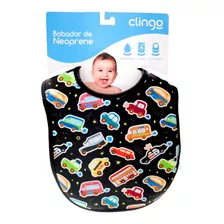 Babador De Neoprene - Carros - Colorido - C0117 - Clingo