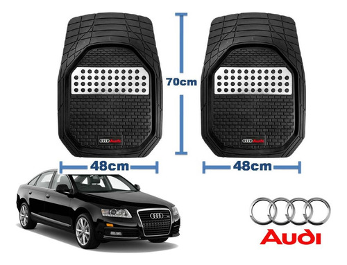 Tapetes 3d Logo Audi + Cubre Volante A6 2004 A 2009 2010 Foto 4