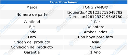 Par Parrilla Audi A4 2002-2003-2004 P/faro Ald Foto 2