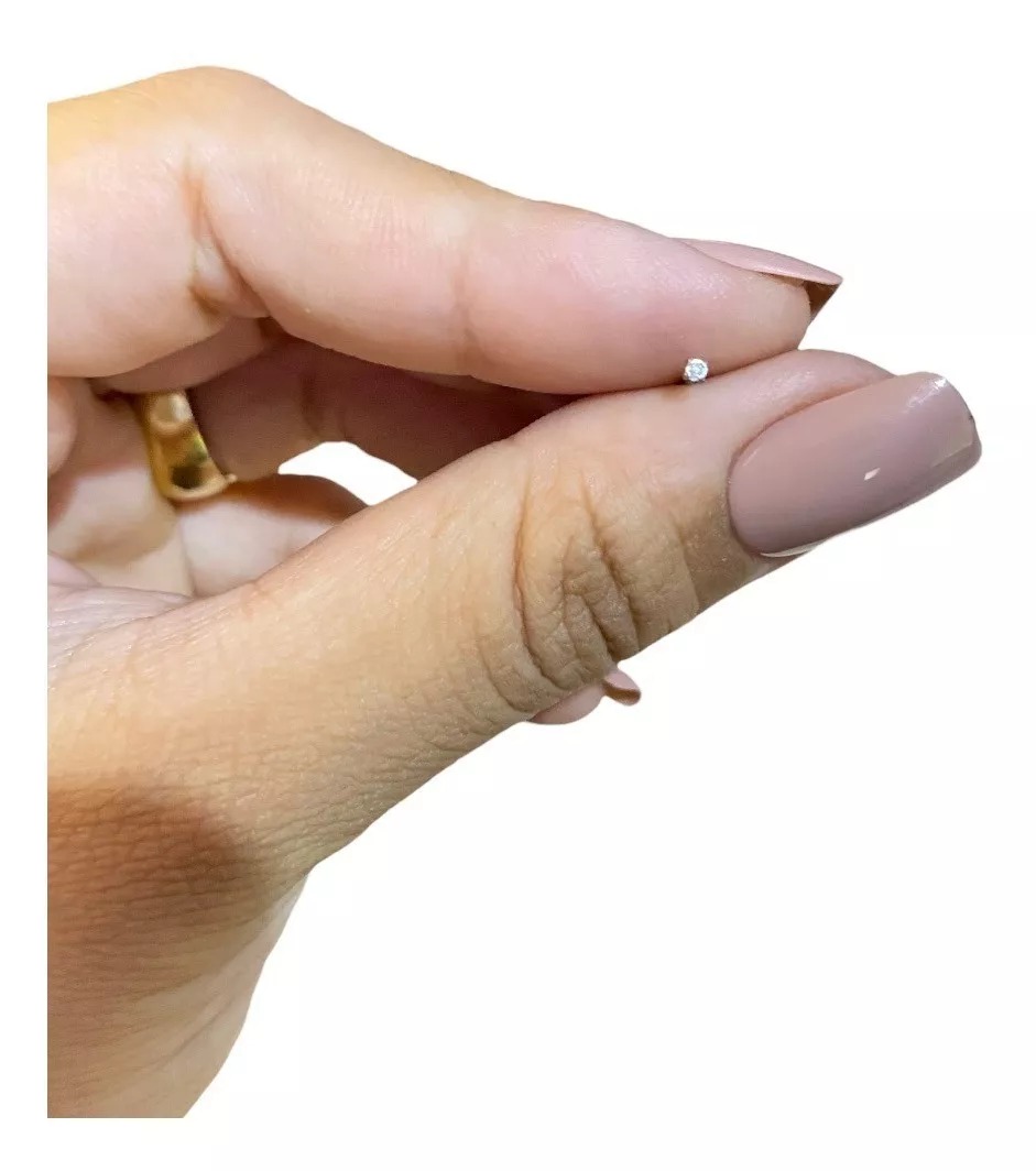 Piercing Micro Ponto Australiano Cartilagem Três Peças  