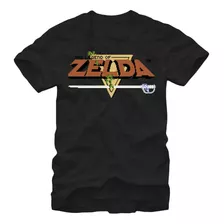 Nintendo Camiseta Zelda Title Para Hombre, Negra, Xxxl