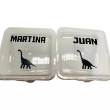 Lunchera Recipiente Plastica Escolar Personalizada