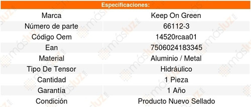 Tensor Hidraulico Distribucion Mdx V6 3.7l 07_12 Kg 2781281 Foto 5