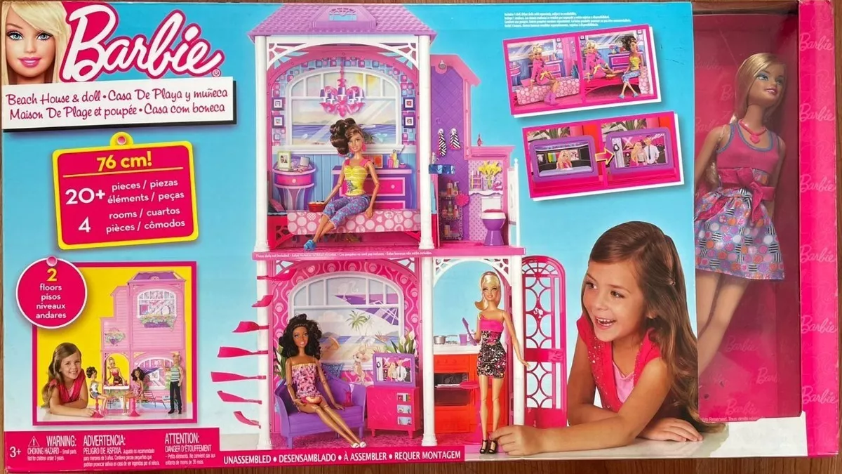 Barbie Casa De Playa Con Muñeca (nuevo En Caja Sellada)