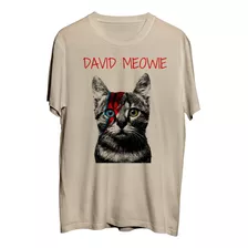 Gato . Bowie Cat Meowie . Polera . Mucky