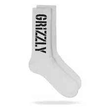 Calcetines Grizzly Stamp Socks - Blanco