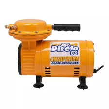 Compressor De Ar Mini Elétrico Portátil Chiaperini Ar Direto G3 Monofásica 0l 0.25kw 127v/230v Laranja