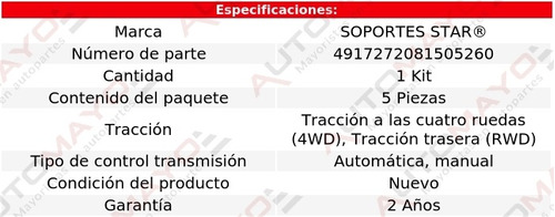 Jgo Soportes Goma Escape S Star F-150 6 Cil 4.2l Ford 02-08 Foto 2