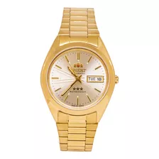 Relógio Orient Automatico Dourado Prova Dagua Masculino Aço