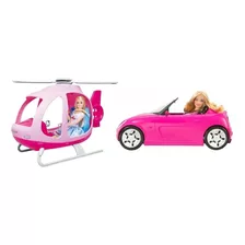 Helicoptero + Auto Barbie Miniplay Casa Valente