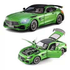 Miniauto Mercedes Benz Amg Gtr Greenhellmagno De Metal 1/18