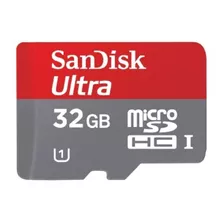 Tarjeta De Memoria Sandisk Sdsdqua-032g-u46a Ultra Con Adaptador Sd 32gb