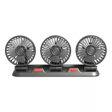 Ventilador De Coche De Tres Cabezales, Compacto Y Portátil