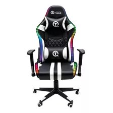 Sillas Gamer Gaming Con Luz Led Reclinable Rgb Multicolor 