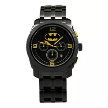 75 años De Batman Negro Reloj Cronógrafo (bat8049)