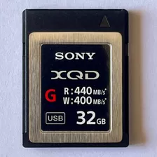 Cartão De Memória Sony Xqd 32gb Série G 440mbs Usado