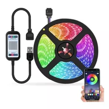 Tira Led 5050 Rgb Bluetooth Usb App 2 Metros