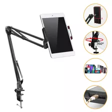 Braço Suporte Articulado Flexível De Mesa Celular Smartphone