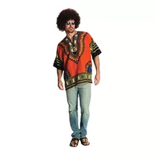 Camisa Y Peluca De Hippie Para Hombres Y Hombres De Rubies