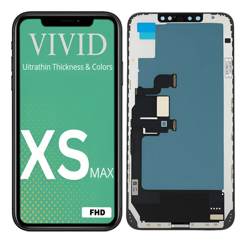 Apple Tela iPhone XS Max Vivid Fhd Display + Pelicula