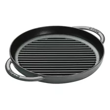 Staub Parrilla Pura De Hierro Fundido De 10 Pulgadas - Gris.