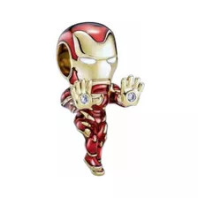 Charm Plata 925 Compatible Con Pandora Iron Man Marvel