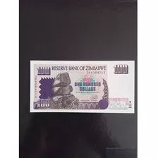 Cédula Antiga Zimbabwe 100 Dólares 1995 - Original 