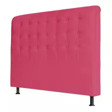 Cabeceira Estofada P/ Cama Casal Lisboa 140cm Suede Pink