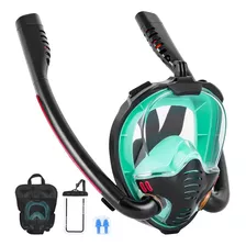 Máscara De Snorkel Facial Completa Com Sistema Respiratório