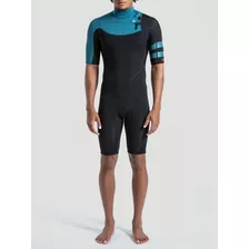 Short John Hurley Advant 2/2mm Ss Springsuit Masc. Esmeralda