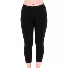 Calça Pescador Feminina Fitness Grossa Confortável Preta