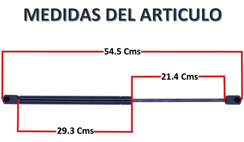 03-07 Isuzu Ascender Amortiguadores Ventana Cajuela 2 Piezas Foto 2