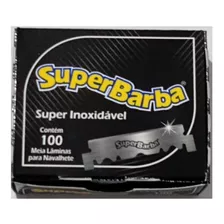  Lâmina Para Navalhete Barbear Inox Premium 100 Super Barba