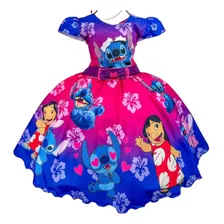 Vestido Temáticos Luxo Lilo E Stitch