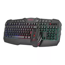 Combo Gamer Teclado Mouse Retroiluminado Usb Pc Ps4 2400dpi