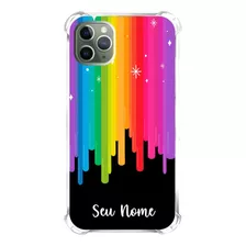 Capinha De Celular Personalizada Nome Orgulho Lgbt Arco Iris