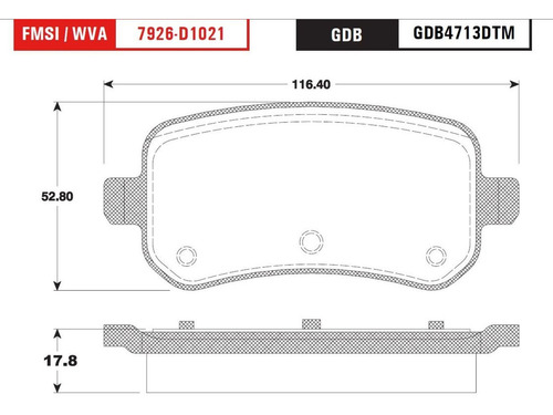 Balatas Trw Traseras Mercury Monterey 2004 A 2007   Cermica Foto 2